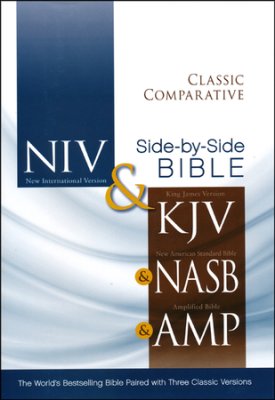 Classic Comparative Side-by-Side Bible (NIV, KJV, NASB, AMP) HB - Zondervan